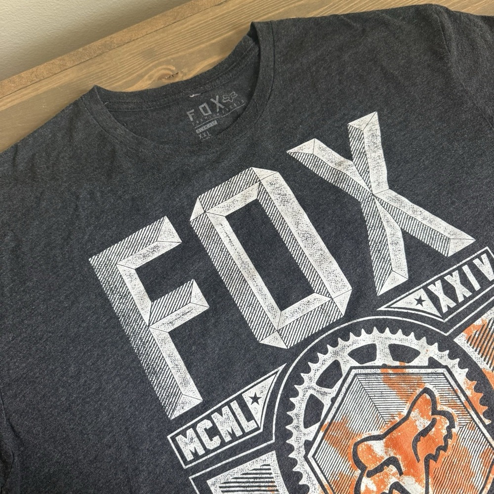 Fox Racing Men's XXL Slim Fit Short Sleeve Crewneck Graphic Print Tee T-Shirt